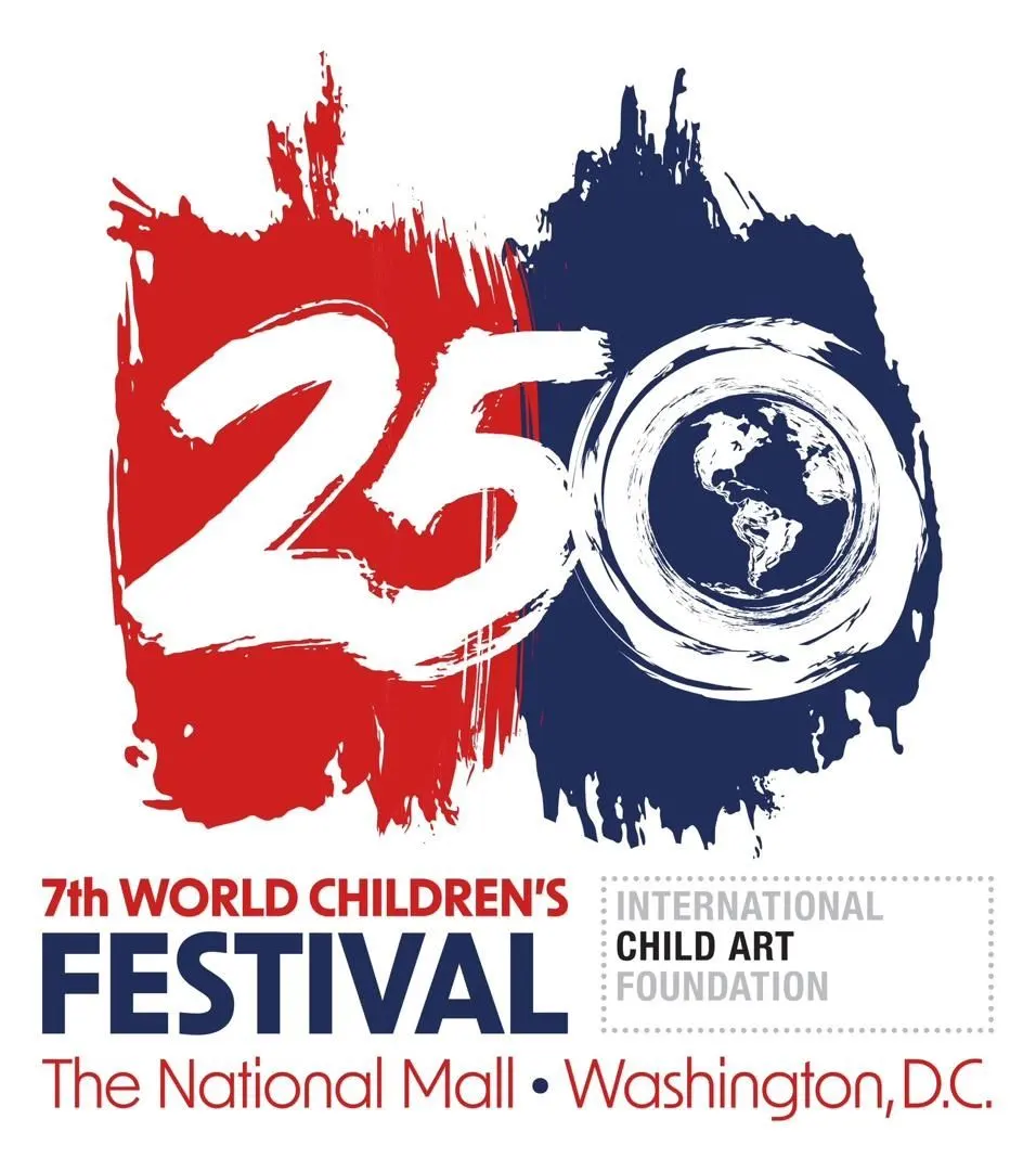 7th World Children's Festival poster on the National Mall, Washington D.C.